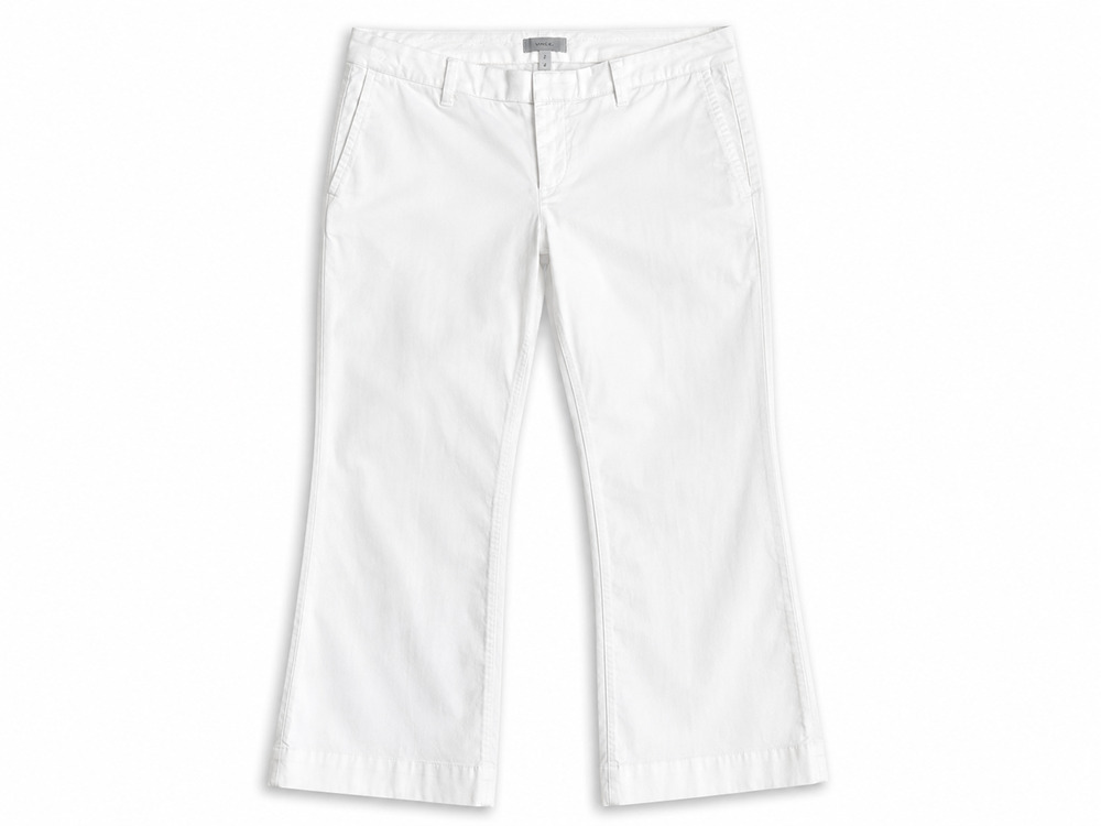 GAP Modern Boot Cut White Cotton Pants Size 18L (Tall)
